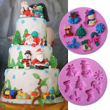 Do not use sharp utensils to remove the cupcakes. Christmas Silicone Cake Molds Snowflake Xmas Tree Sugarcraft Baking Cake Moulds