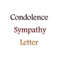 write a reply letter of condolence to