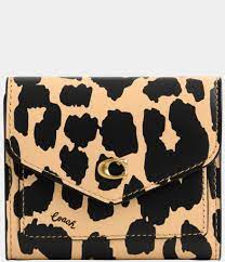 coach wyn leopard print wallet dillard s