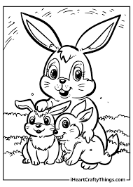 rabbit coloring pages 100 free
