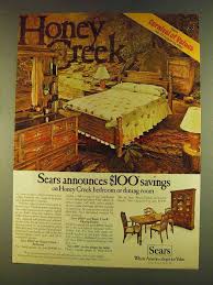 These sears furniture beds come with amazing features and enhance safety and the quality of sleep. 1980 Sears Honey Creek Bedroom And Dining Room Set Ad