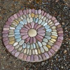 Custom Pebble Mosaic Stepping Stones