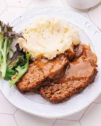 meatloaf with brown gravy tender