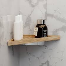 Cosmic Eda Corner Shower Shelf Bamboo