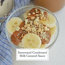 sweetened condensed milk caramel one