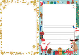 Christmas Page Borders With And Without Lines For Writing