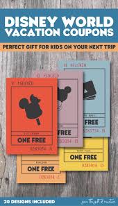 How Perfect Create Your Own Coupon Gift Book For Your Next Disney