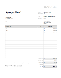 Contract Work Invoice Template Invoice Template For Contract Work