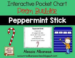 Interactive Pocket Chart Poem Builder Peppermint Stick