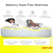 memory foam flex mattress ashfoam