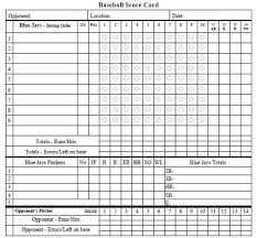 baseball stats spreadsheet templates