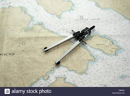 Divider Caliper Also Known As A Compass On A Nautical