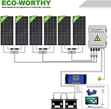 If you need access to a wiring plan, you should consult a specialist electrician or solar installer. Amazon Com Eco Worthy 1000 Watt 1kw 24 Volt Solar Panel Off Grid Rv Boat Kit With 60a Pwm Charge Controller And Solar Combiner Box Garden Outdoor