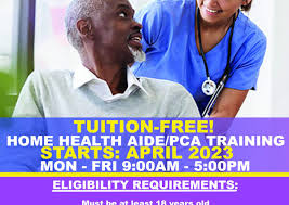 health aide pca training tuition free