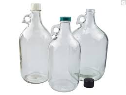 Clear Glass Jugs Half And 1 Gallon