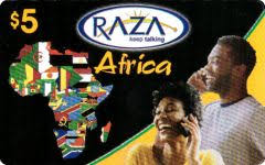 callontime com raza africa calling card