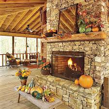 Glowing Outdoor Fireplace Ideas