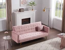 raballo flannelette sofa bed pink