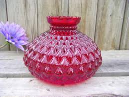 Antique Vintage Ruby Red Glass Fenton