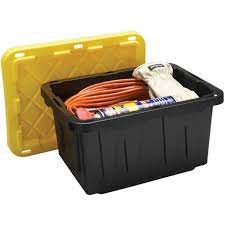 These durable heavy duty storage bins bins are available on the site at competitive prices. Hdx 5 Gal Heavy Duty Storage Bin Hd5g 1pk The Home Depot