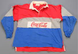 striped rugby shirt 80s 90s e m