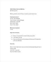 Meeting Minutes Template Excel Free Example Format Business