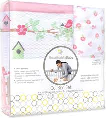 Breathable Baby Cotbed Set English