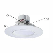 Halo 5 In And 6 In Selectable Cct 2700k 5000k Integrated Led Recessed Adjustable Gimbal Retrofit Trim Title 20 Compliant Ra56069s1ewhr Ca The Home Depot