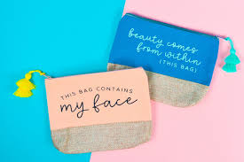 funny makeup bags with your cricut
