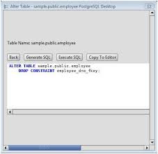 postgresql drop foreign key from a