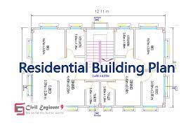 Full Residential Building Plan Free