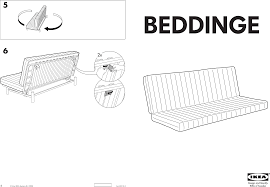 ikea beddinge sofa bed mattress