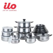 ilo 27 piece stainless cookware set