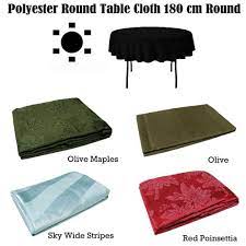 Assorted Round Tablecloth 180 Cm Diameter