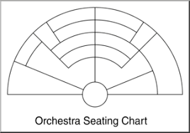 clip art orchestra seating chart b w 1