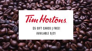 free tim hortons gift cards available