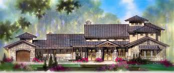 Hill Country House Plan With Split