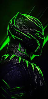 black panther black panther neon hd