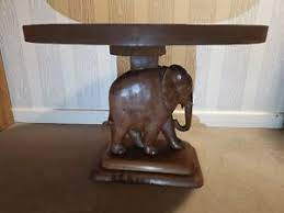 elefante antigo mesa de centro mogno