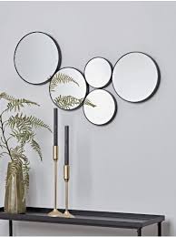 New Black Circles Decorative Mirror