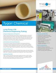Tygon Chemical Saint Gobain Performance Plastics