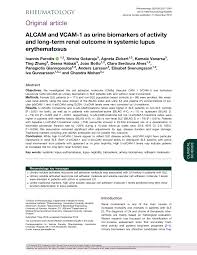 alcam and vcam 1 as urine biomarkers