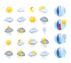 Weather forecast symbols black pictograms set with thermometer and stormy clouds icons abstract graphic isolated vector weather forecast. Set With Thermometer And Weather Forecast Illustrations Signs Stock Photo Picture And Royalty Free Image Image 114265172
