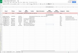 Spreadsheet Crm How To Create A Customizable Crm With
