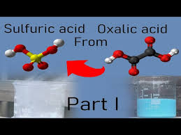 Making Sulfuric Acid Oxalic Acid
