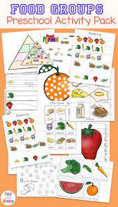 food groups pre activity pack