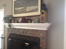 Simple Fireplace Mantle Made From