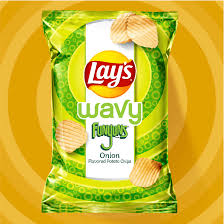 wavy funyuns onion flavored potato chips