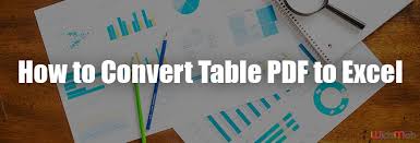 convert pdf to excel table