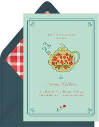 8 tea party invitations for your